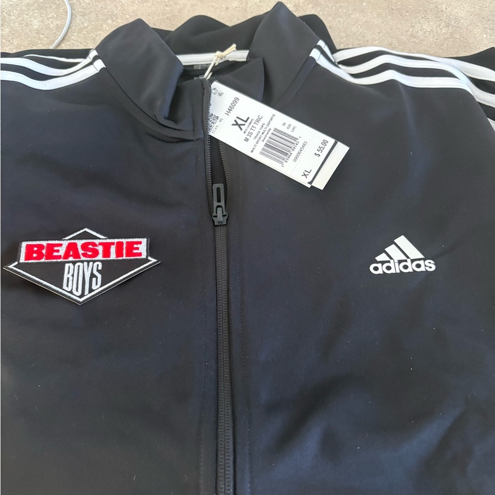 Adidas Black Jacket with Logo XL